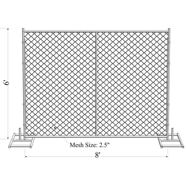 Temporary Construction Fence 6'x12'