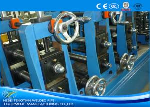 China TIG Welding Stainless Steel Tube Mill With Pipe Polishing Blue Colour on sale
