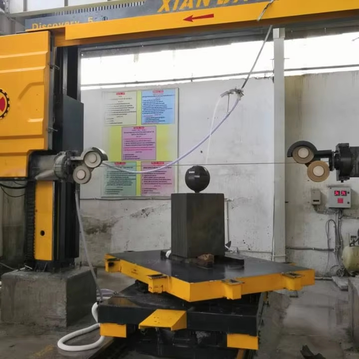 High Precision 5 Axis CNC Diamond Wire Saw Machine for Complex Stone Profiling and 3D Carving