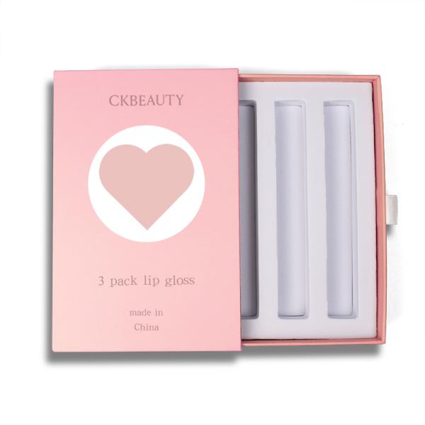 Custom Printed Sliding Drawer Lip Gloss Packaging Box With Foam Insert