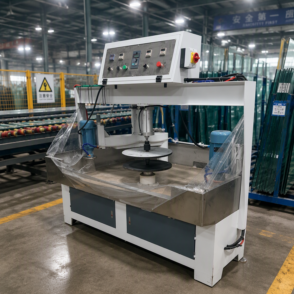Foshan Star Single-station Double-head Shape Edging Machine Irregular Glass Processing Machine
