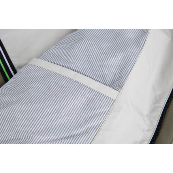 Men's ripstop hooded shell jacket detail view