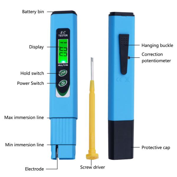 EC -963 Digital EC Meter Tester Conductivity Water Quality Measurement Tool