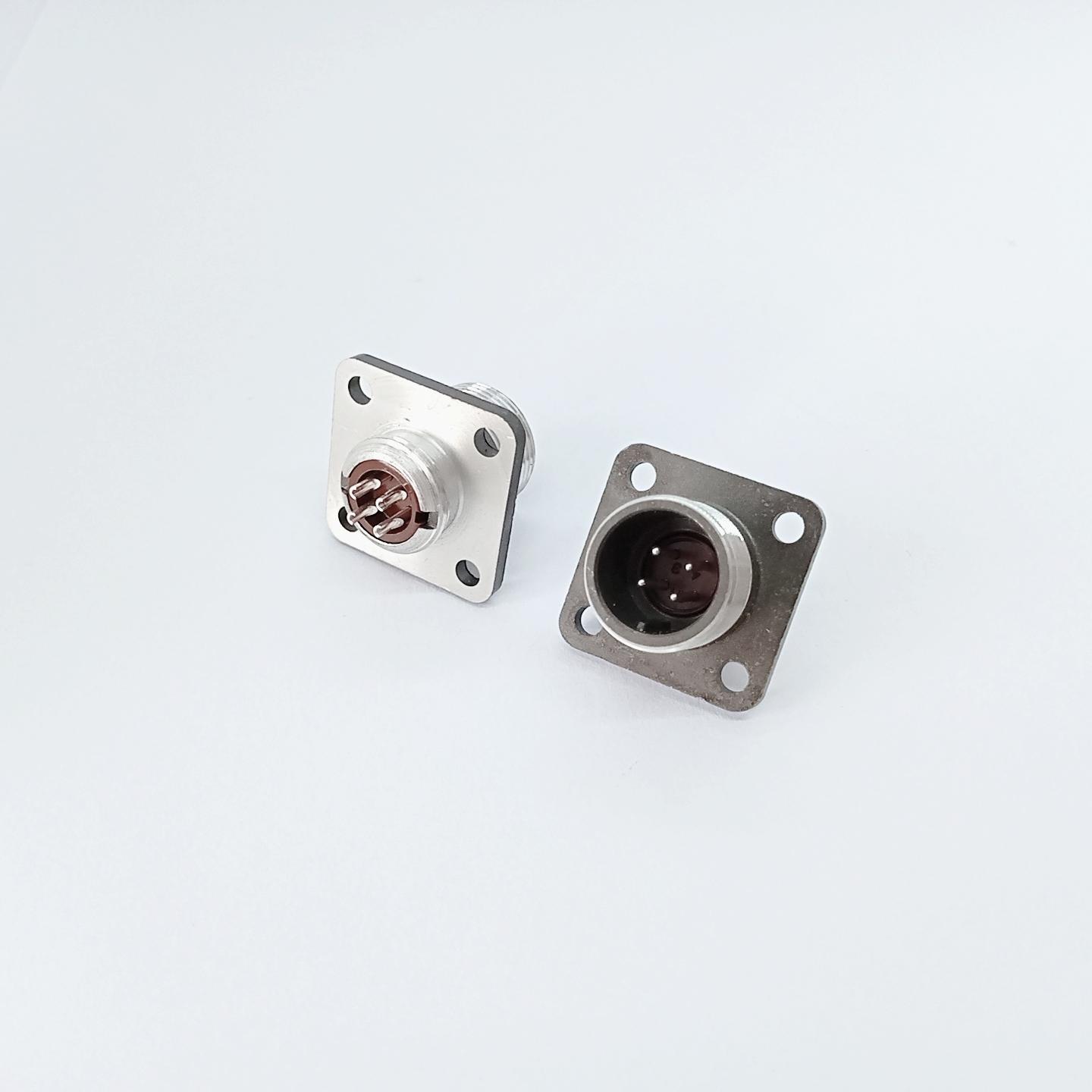 RU STD 2PM Circular Connector 2PM22K10QB2 10 Pin Female Cable Plug Thread Lock Solder Type