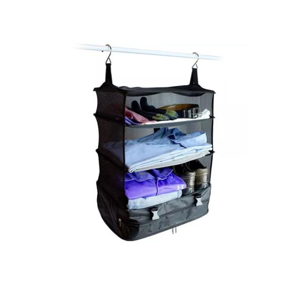 Ventilate Moistureproof Clothes Hanging Organizer , Foldable Clothes Hanging Bag