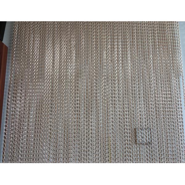Colorful Chain Link Curtain / Kitchen Window Curtains Rust Resistance