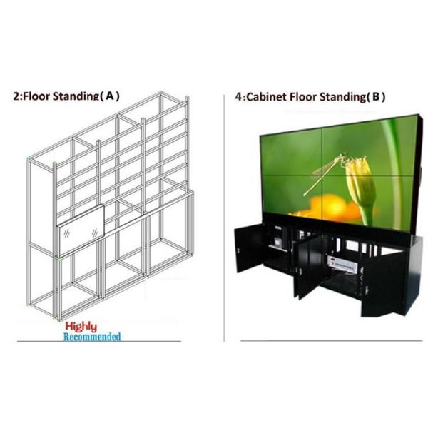 High Resolution Indoor HD LED Wall , Blue LED Display 55inch With LED Backlight