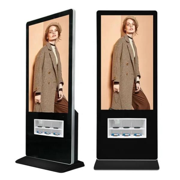 Windows 10 os Android 10.1 Digital Signage Kiosk Fast Wireless Charger
