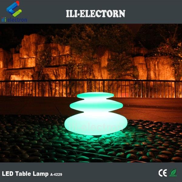 rechargeable muti-color led plastic sone lamp