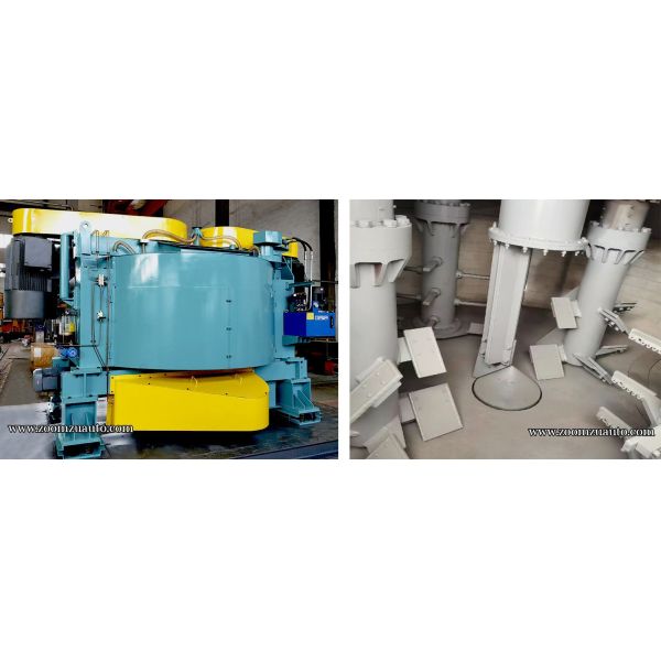 High Speed Rotary Foundry Sand Mixer Machine For Casting Workshop 55kW 75kw