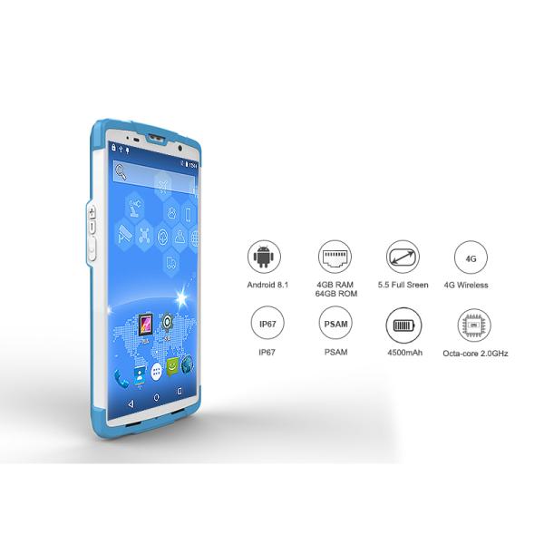 BT4.1 BLE 4500mAh Handheld Data Terminal Personal Digital Assistant 13MP AF