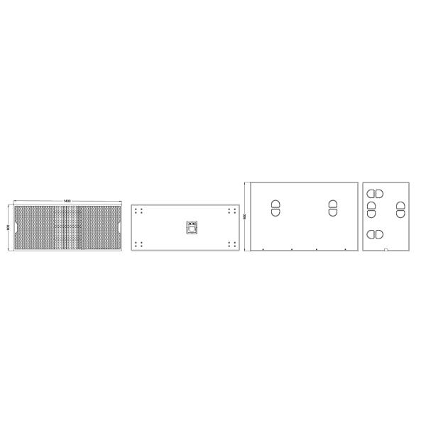21 inch subwoofer double subwoofer for line array system