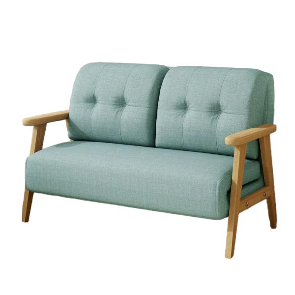 1.55m Foldable Sofa Bed Dual-Purpose Multifunctional Study 2 Seater Solid Wood Living Room Furniture