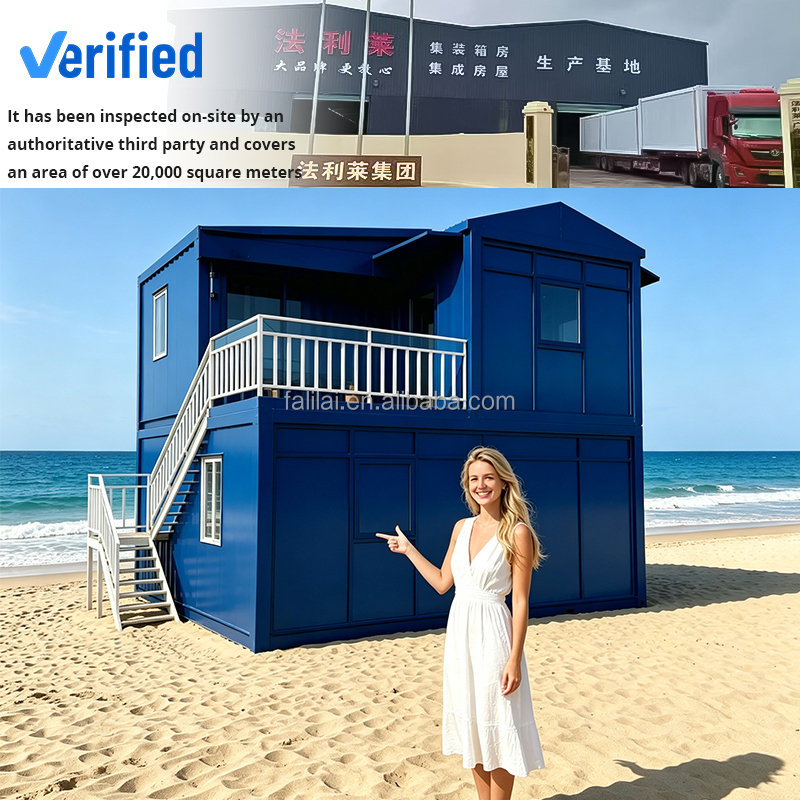 High Quality 20ft Flat Pack Container Waterproof Fireproof Stackable Modular Unit Portable Modern Environmental Protection Villa