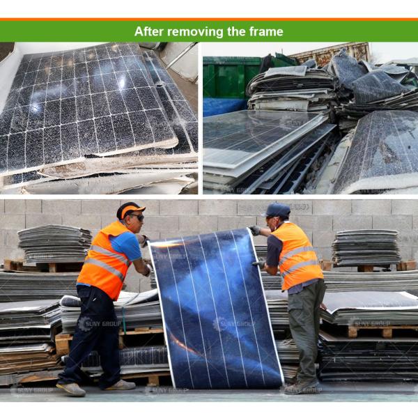 Motor-driven Solar Panel Frame Removing Recycling Machine for Efficiency and Recycling