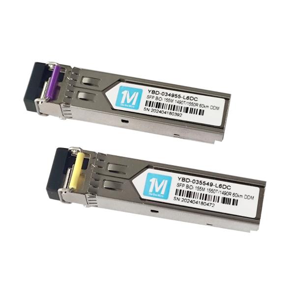 155M BIDI LC Connector DDM WDM Simplex Optical Module Transceiver SFP Module for 40km Transmission Distance on SMF Fiber