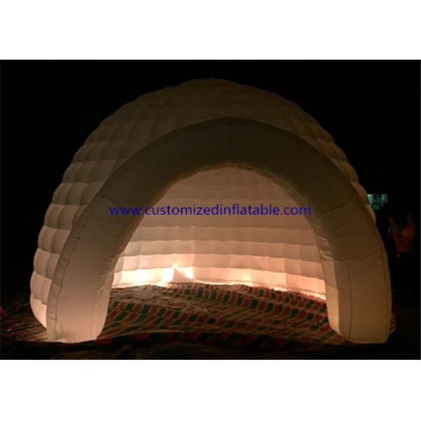 Outdoor Event Multi Color Inflatable Dome Tent With LED Lighting