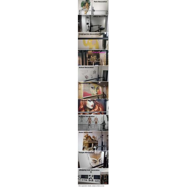 Customized 3D Effect Outdoor Indoor Zeescape Wallpen Wall Inkjet Printer