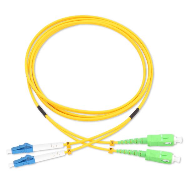 Lc-Sc Sm Os2 9/125um Duplex Indoor Outdoor FTTH Drop Multimode Duplex Fiber Optic Patch Cable Cord