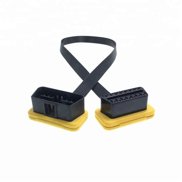 24 Inch Customizable Cable Length OBD2 Diagnostic Extension Cable for GPS Tracker Diagnosis
