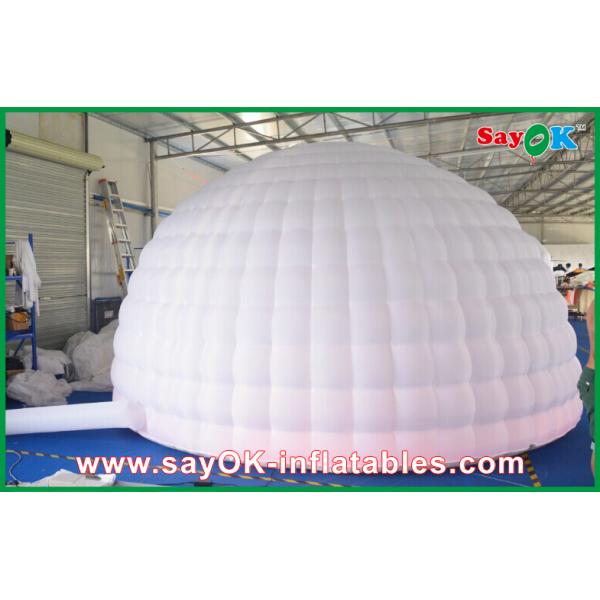Led Lights Inflatable Air Tent , Diameter 5m Inflatable Dome Tent