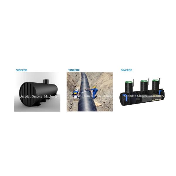 Plastic HDPE Polyethylene Winding Pipe Extrusion Line Spiral Plastic Pipe Production Line