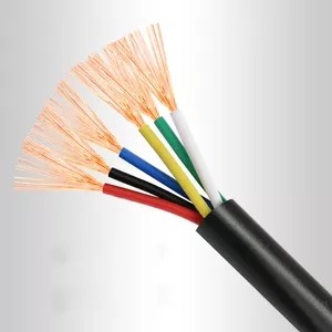 Flexible RVV Electrical Ground Wire Copper Conductor PVC Insulation