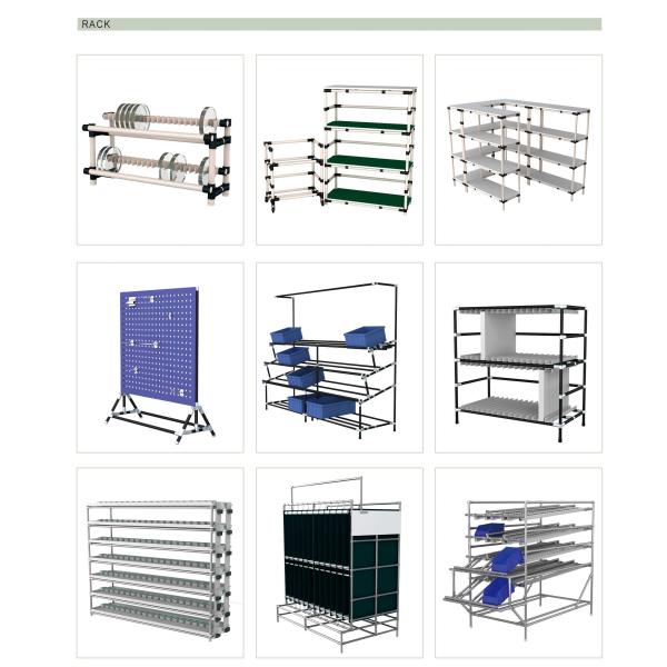 Multi Purpose ESD Storage Racks Plastic Coated Diameter 28mm Metal Lean Pipe