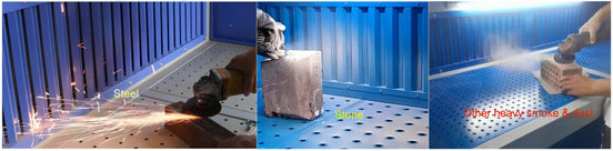 450kg Capacity Dust Extraction Table Fire Proof With Automatic Filter Selfcleaning