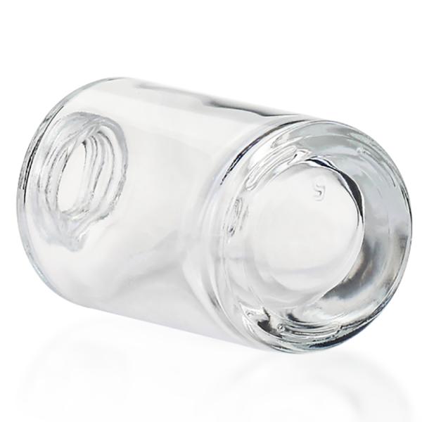 Round Liquid Foundation Bottles Clear 30ml Airless Pump Bottle
