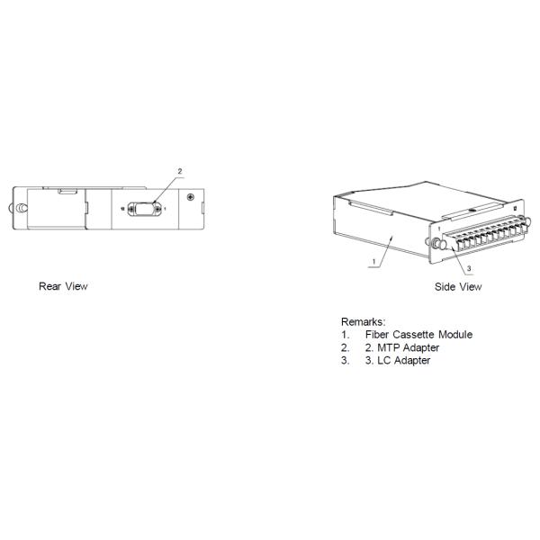 Full Loaded MPO Cassette Quick Installation With Reliable Cable Management