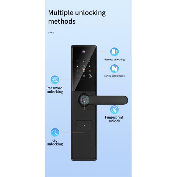 Handle Smart Door Lock 6068mortise Fingerprint Camera Lock