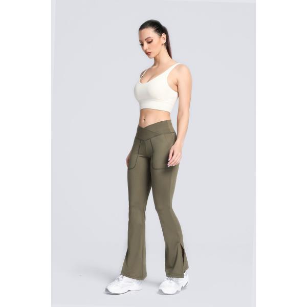Low Rise Flare Leg Yoga Pants Custom Logo