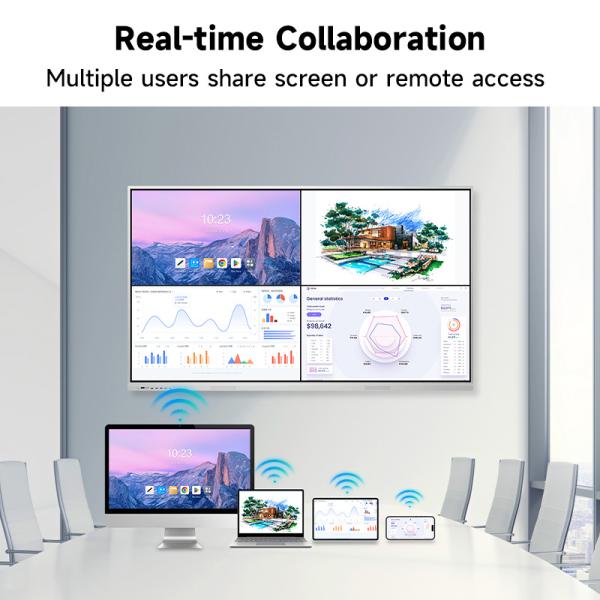 4K Android OPS 55 65 75 86 Inch Multi Touch Screen Digital Boards Interactive Whiteboard Smart Board for School Teaching