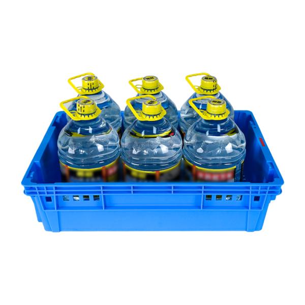 Bread Moving Plastic Storage Basket with Mesh Food Grade Plastic Crate Stackable