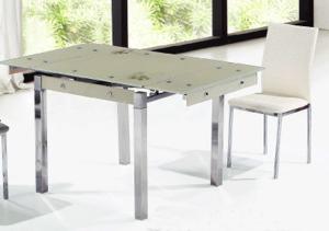 China cheap glass extending dining table on sale