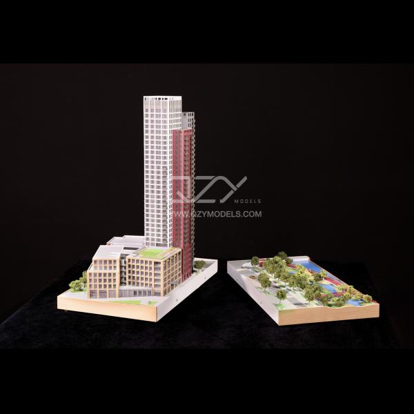 British Land Model Architectural Scale Model Miniature 1/200 for Professional Presentations and Displays