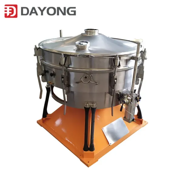 High Efficiency Rotary Vibrating Sifter for Liquid Solid Separation and Slurry Filtration, Waterproof Motor Circular Vibrating Screen Machine for