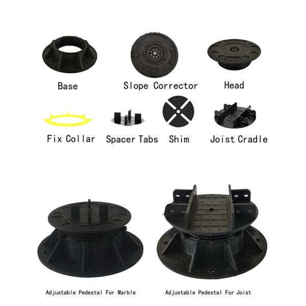 OEM Flooring Plastic Adjustable Pedestal Adjustable Decking Joist Supports