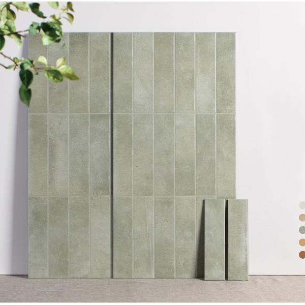 Light Green Modern Ceramic Wall Tiles 400x800mm