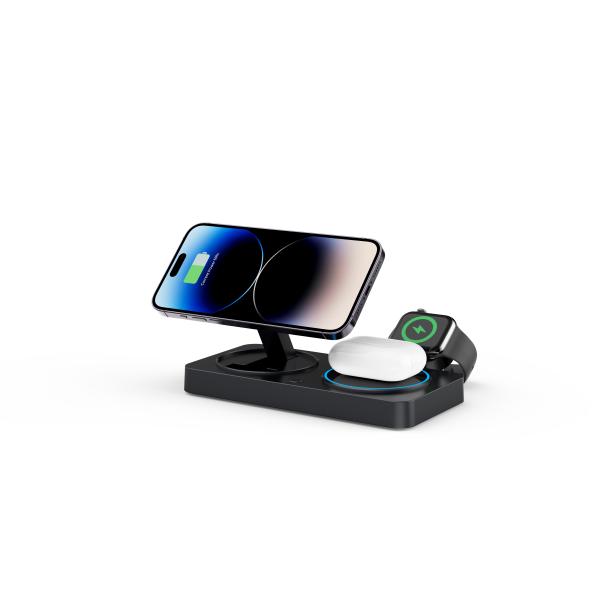 2025 Y388 Timess Efficient Wireless Fast Chager 15W/10W Support Apple And Sansung Products Zinc Wireless Charger