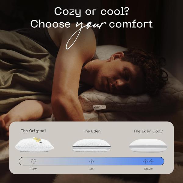 Experience the Difference Adjustable Cross Cut Memory Foam Pillows for Queen Size Beds