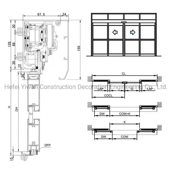 Automatic Sliding Door Operator, Opener and Closer Automatic Door Operator