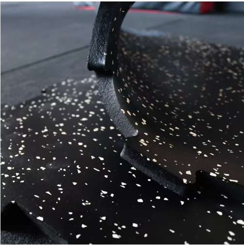 High Density Shock Absorbent Impact-Resistant Interlocking Rubber Mat for Professional Gym Flooring