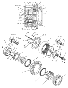 7Y1427 Excavator Final Drive