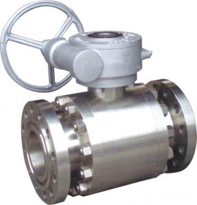Quality High Pressure Forged Steel Flanged A105 Ball Valve 800lb-1500lb Channel Straight Through Type for sale