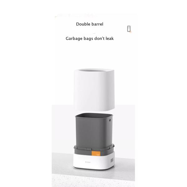 Square Wide Mouth Household Automatic Suction Bag Plastic Trash Can