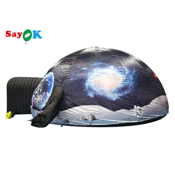 Rapid Expansion Portable Inflatable Planetarium Tent With Printed Pattern Inflatable Star Dome