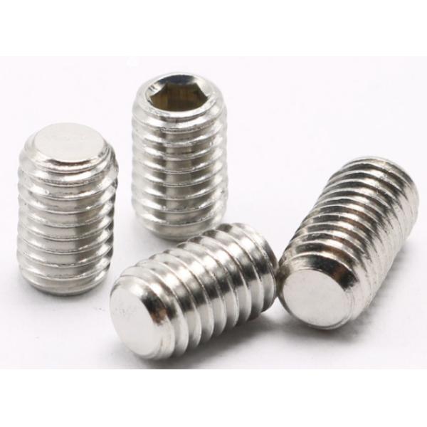 Stainless Steel Hexagon Head Bolt Hardware Accessories Socket Cone Point Set Screw for Metal Fasteners DIN Standard