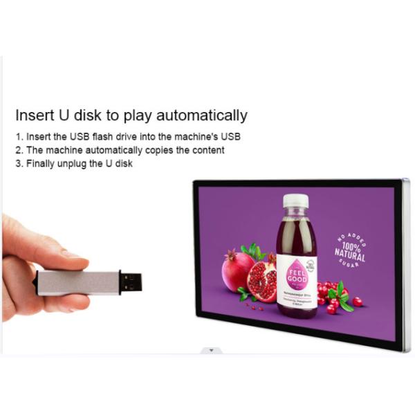 32 55 Inch LCD Digital Menu Boards Ceiling Mount Or Hanging For Display